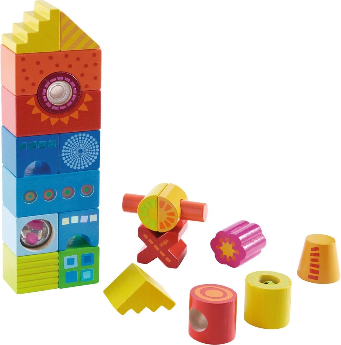 Bouwstenen Kakelbont de HABA en Multicolore – photo du produit