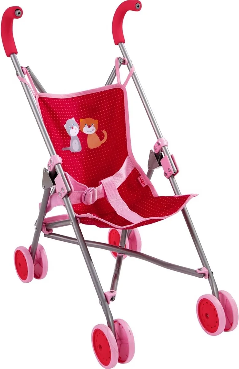 Buggy - Jule - Voor poppen - Hout från HABA i Flerfärgad – produktbild