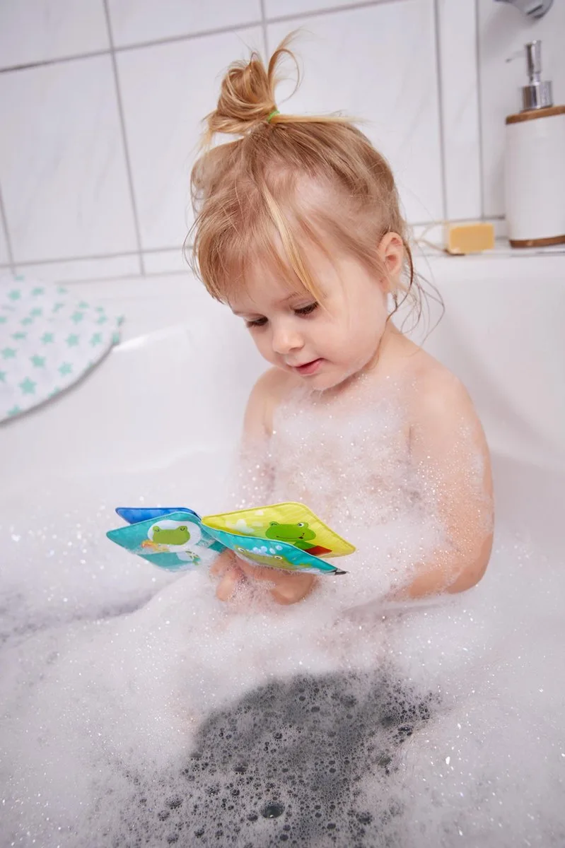 Haba Mini Badboekje Kikker met Rammelaar de HABA en Multicolore – photo du produit