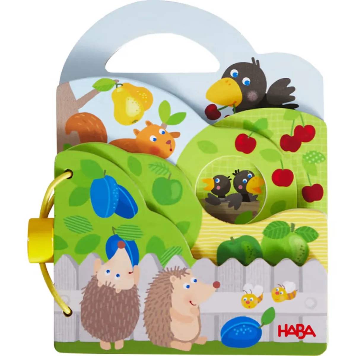 Houten babyboek Boomgaard von HABA in Mehrfarbig – Produktfoto