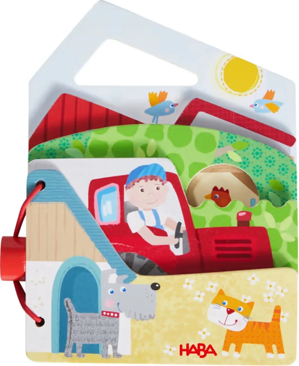 Houten babyboek Trekker von HABA in Mehrfarbig – Produktfoto