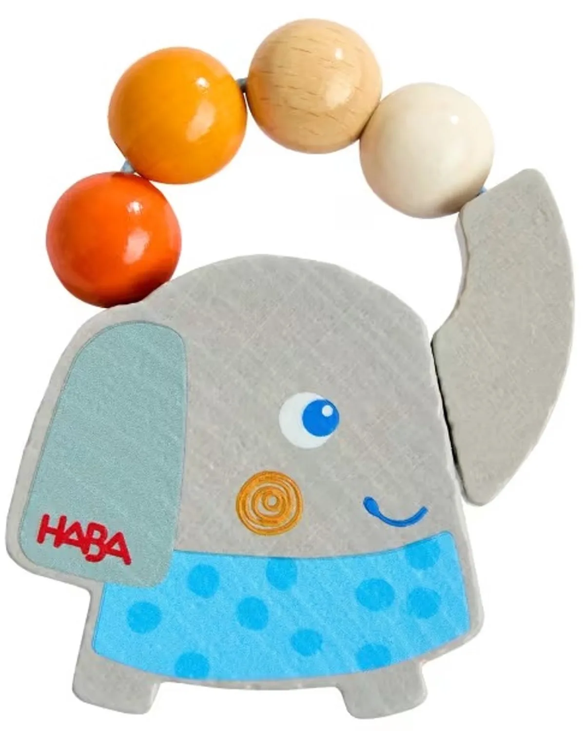 houten rammelaar olifant baby speelgoed Montessori. de HABA en Multicolore – photo du produit