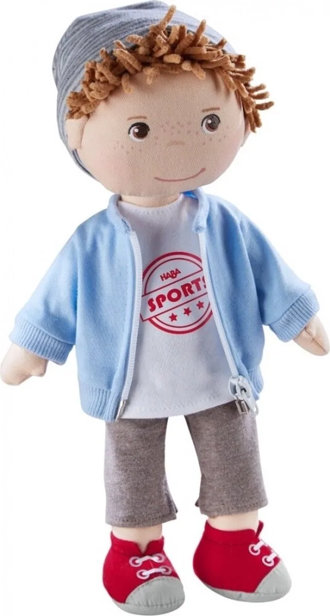 Knuffelpop Arne Junior 29 Cm Katoen/polyester von HABA in Beige – Produktfoto