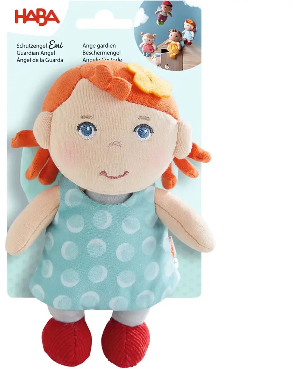 knuffelpop beschermengel Emi 15 cm - zachte pop voor baby's. van HABA in Meerkleurig – productfoto