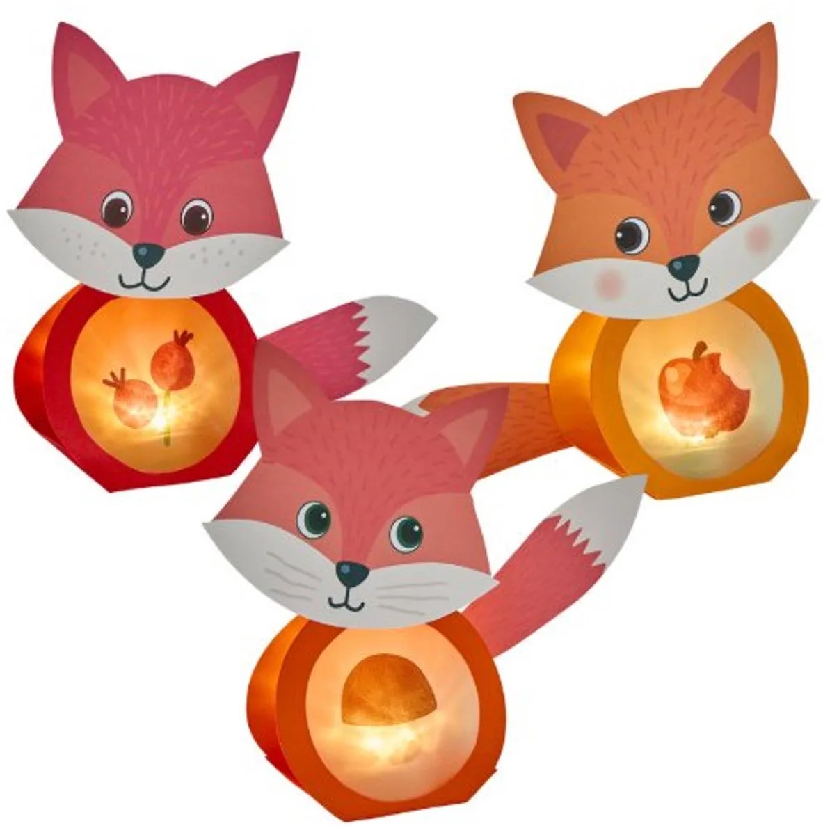 knutselpakket eerste plakkunsten minilichten vosjes - 3+ de HABA en Multicolore – photo du produit