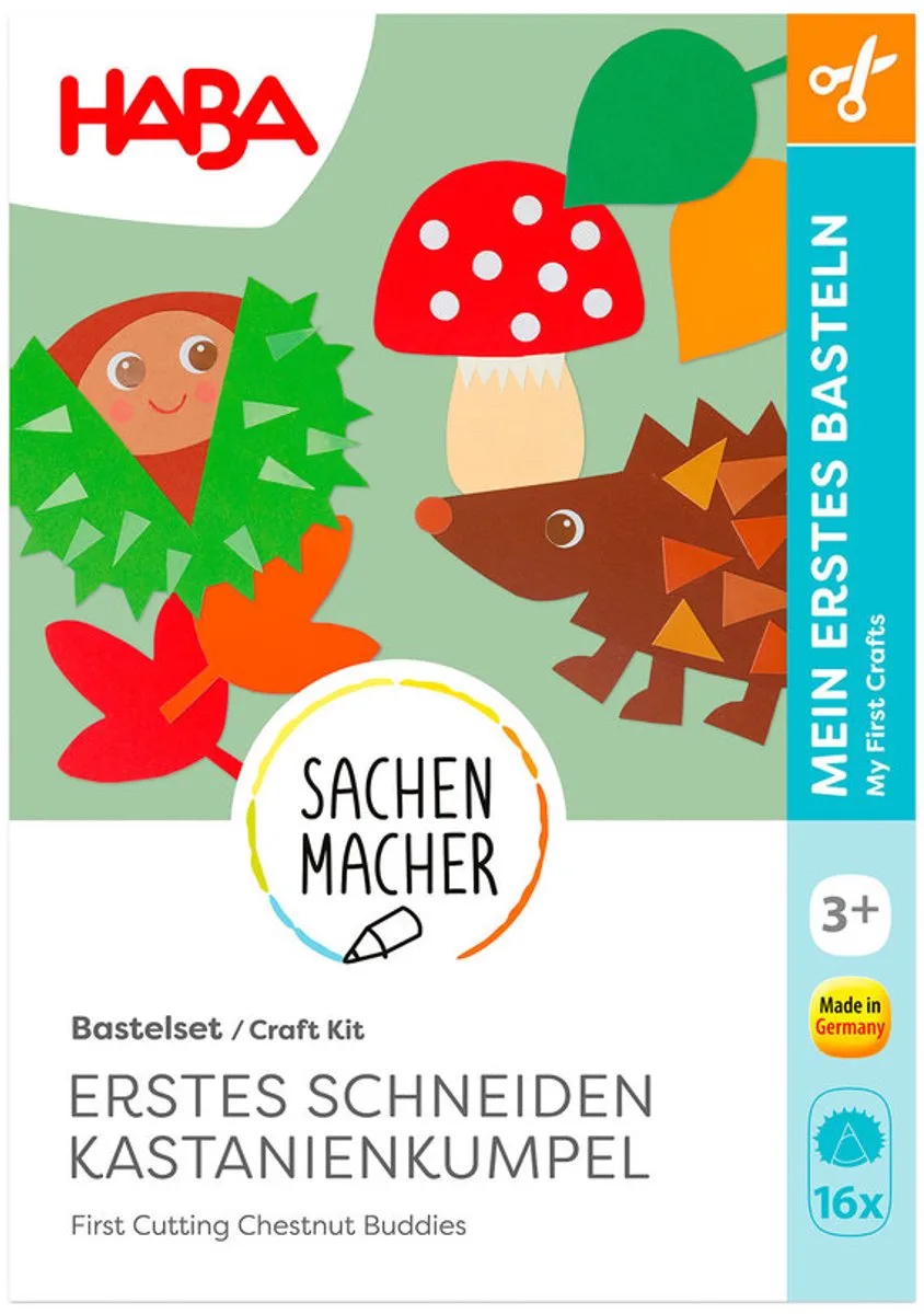 knutselpakketje knip je eigen herfstthema - 3+ by HABA in Multicolour – product photo