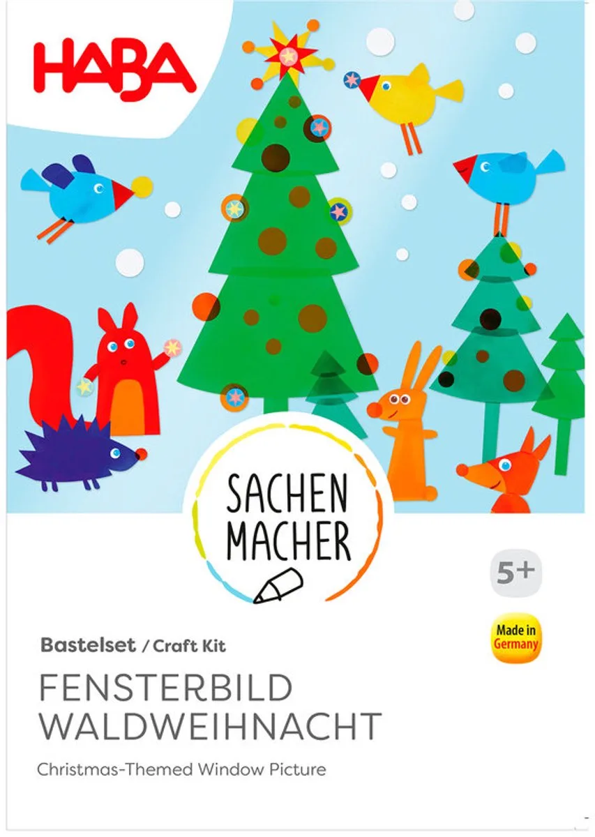 knutselpakketje Raamdecoratie Kerst - 5+ van HABA in Meerkleurig – productfoto