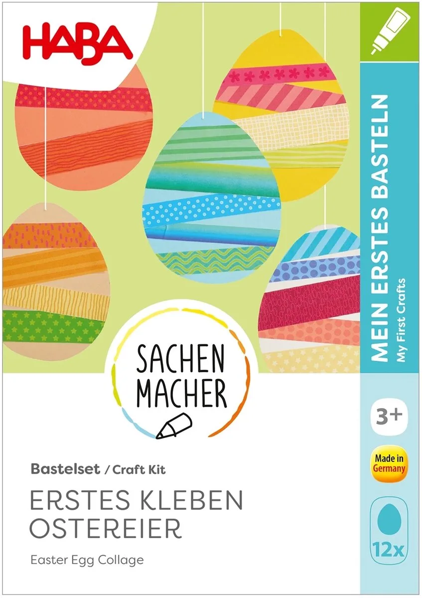 knutselset - creatieve paaseieren plakken voor kinderen. från HABA i Flerfärgad – produktbild