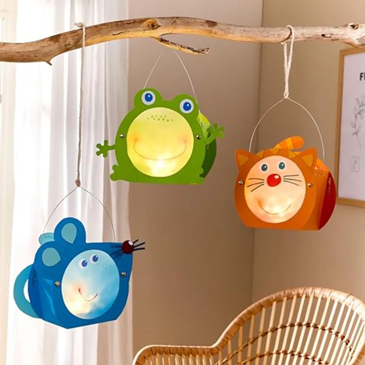 knutselset dieren - creatieve mini lantaarns knutselpakket. by HABA in Multicolour – product photo
