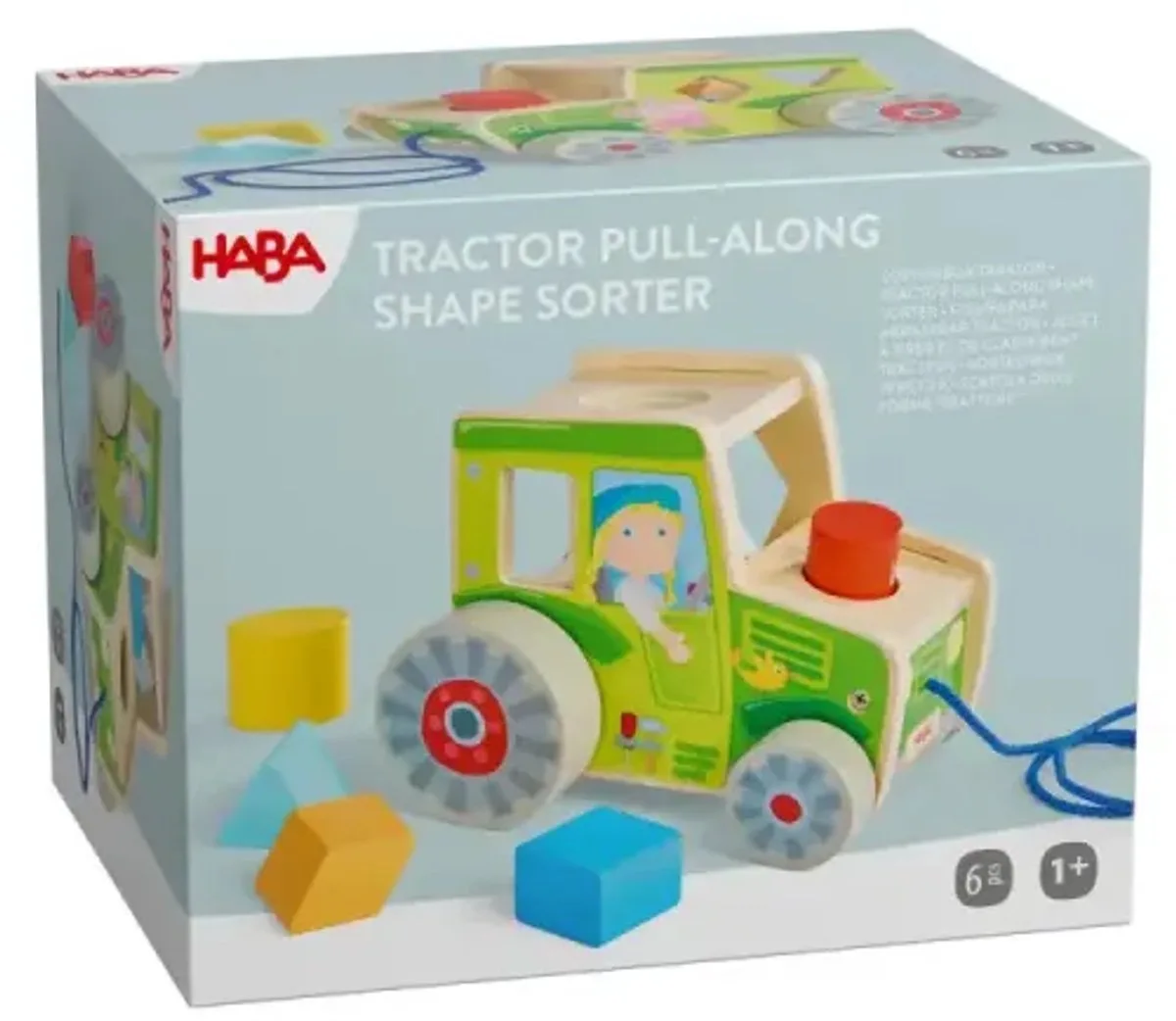 Nachziehspielzeug Zieh-Sortierbox Traktor von HABA – Produktfoto