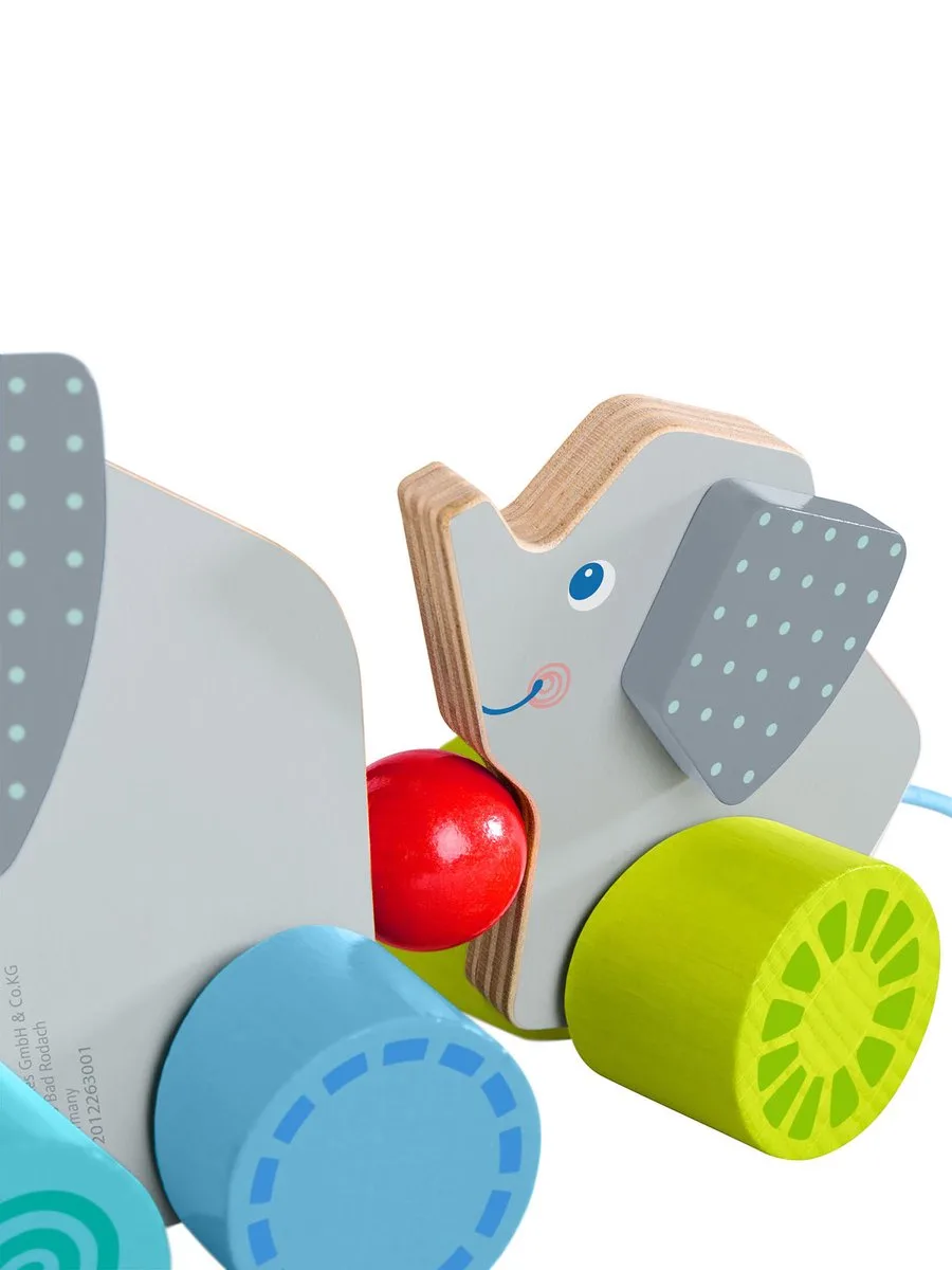 Nachziehspielzeug Ziehfigur Elefanten de HABA en Multicolore – photo du produit