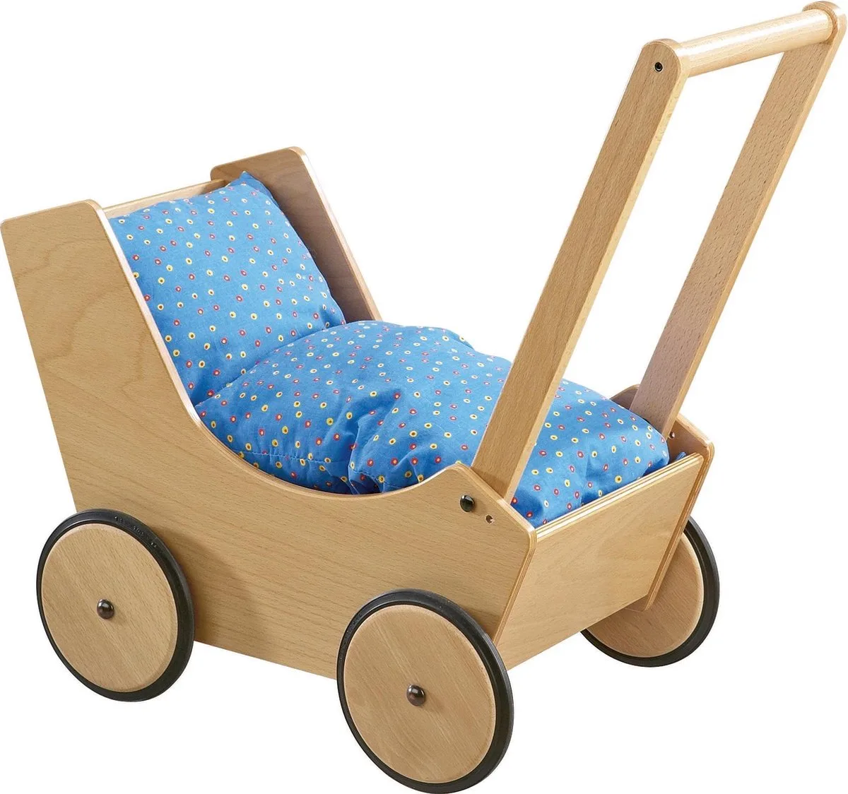 Poppenwagen Hout - Naturel de HABA en Blank – photo du produit