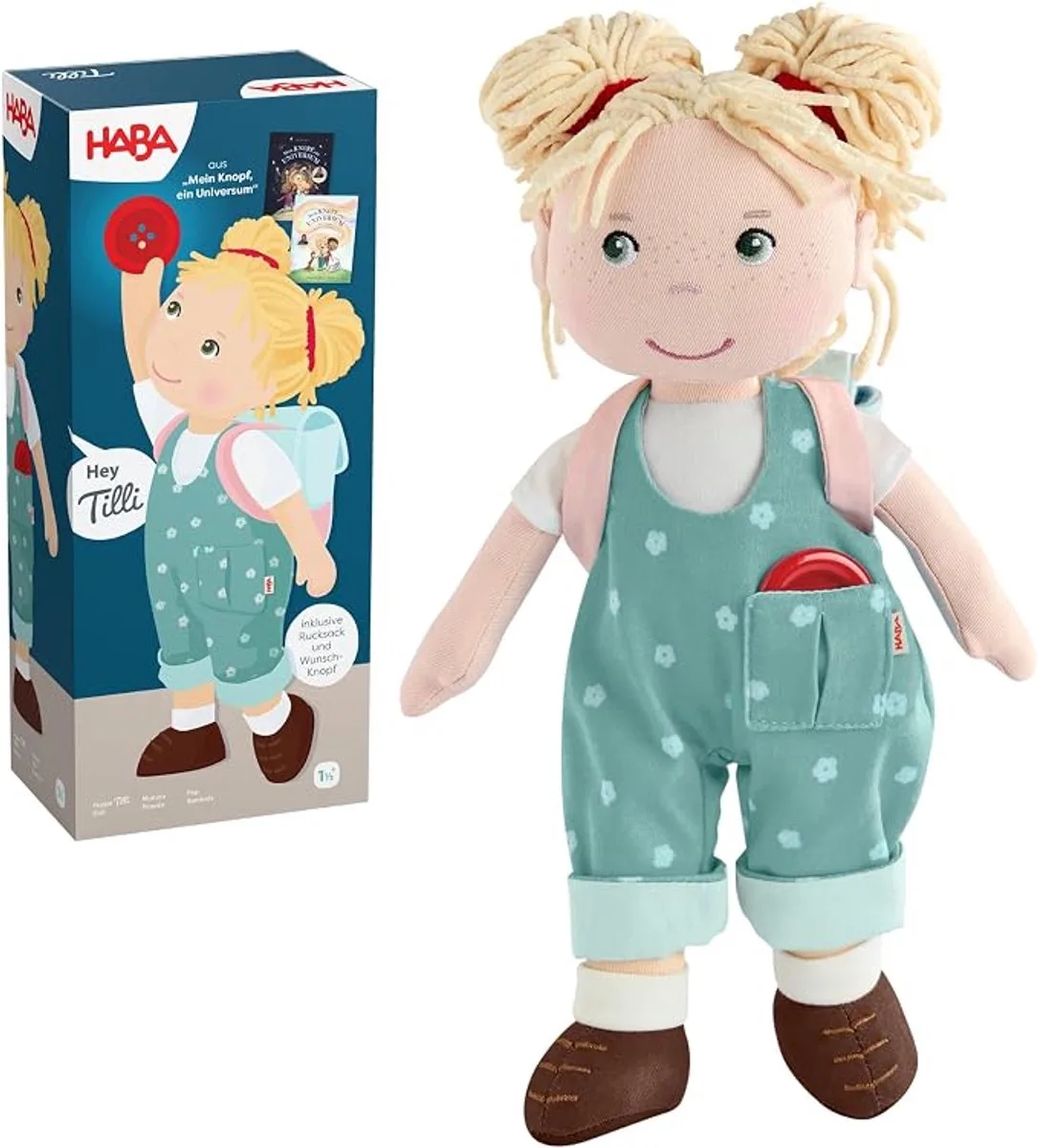 Stoffpuppe Tilli Carmushka 30cm von HABA in Blond – Produktfoto