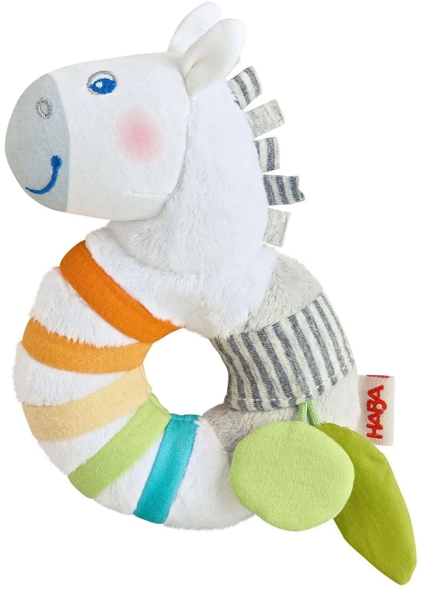Rammelaar - Grijpspeeltje - Zebra - 6m+ de HABA en Multicolore – photo du produit
