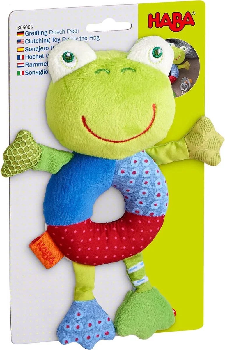 Rammelaar Kikker Koen de HABA en Multicolore – photo du produit