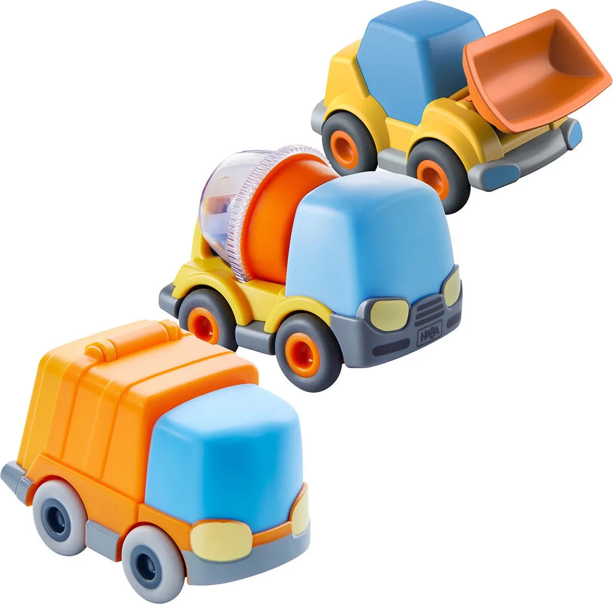 Spielzeug-Auto Kullerbü Fahrzeug Set van HABA in Geel – productfoto