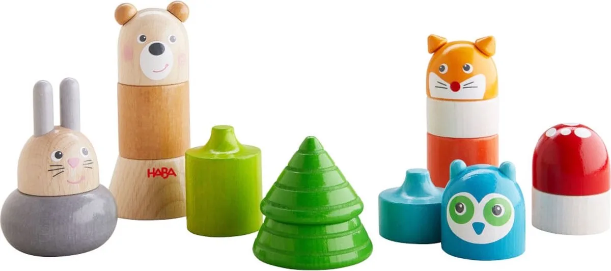 Stapelspeelgoed In het bos by HABA in Multicolour – product photo