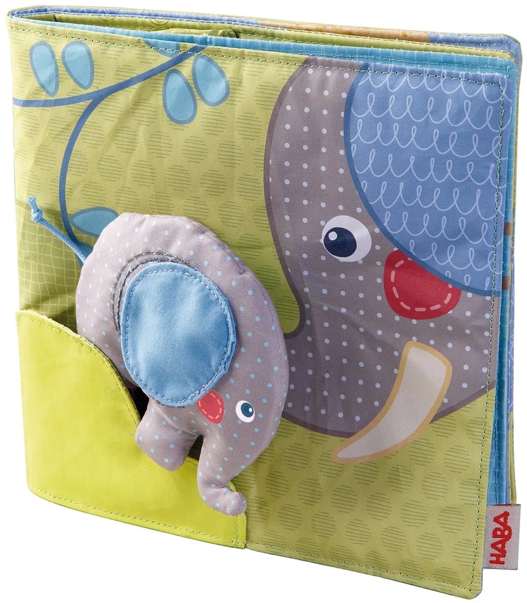 Stoffbuch Elefant Egon de HABA en Multicolore – photo du produit