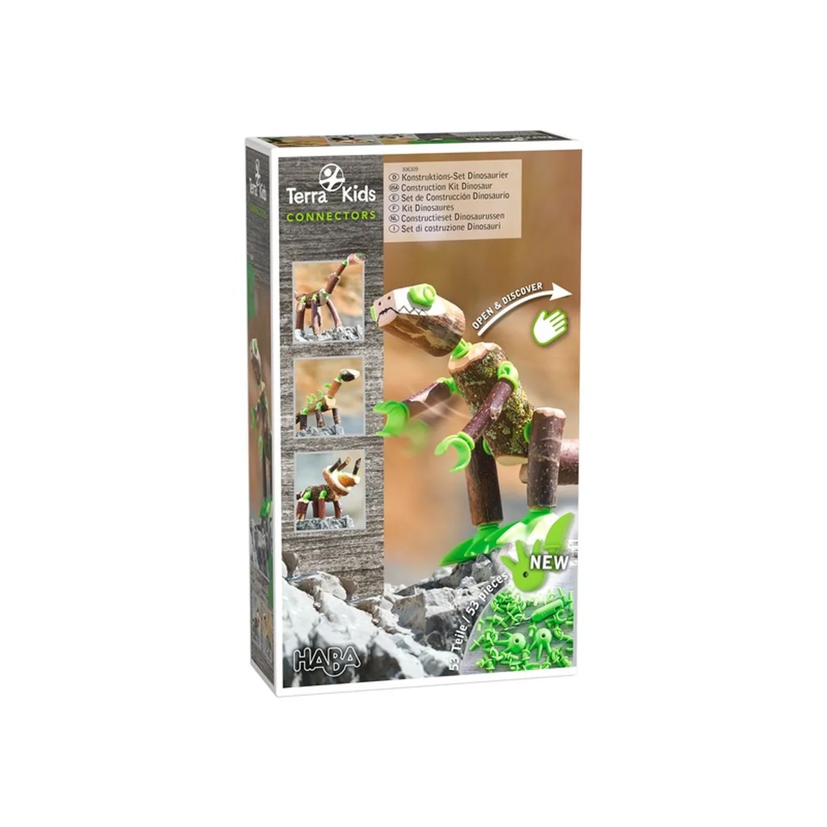 Terra Kids - Connectors - Constructieset Dinosaurussen von HABA in Mehrfarbig – Produktfoto