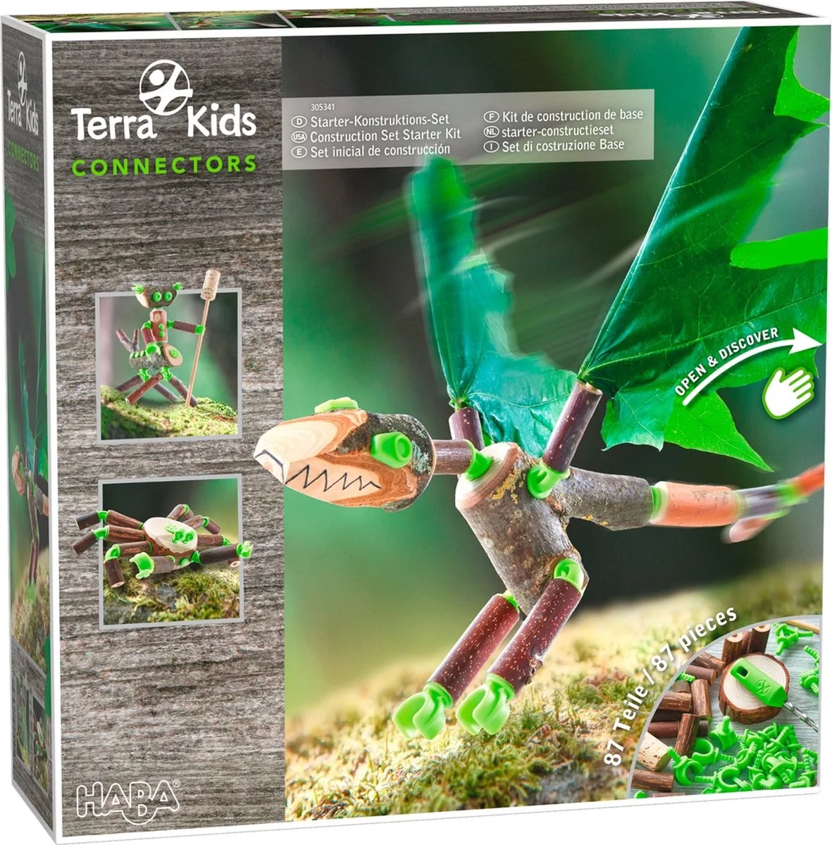 Terra Kids Connectors - Constructieset voor Junior - Vanaf 8 jaar van HABA in Bruin, Groen – productfoto