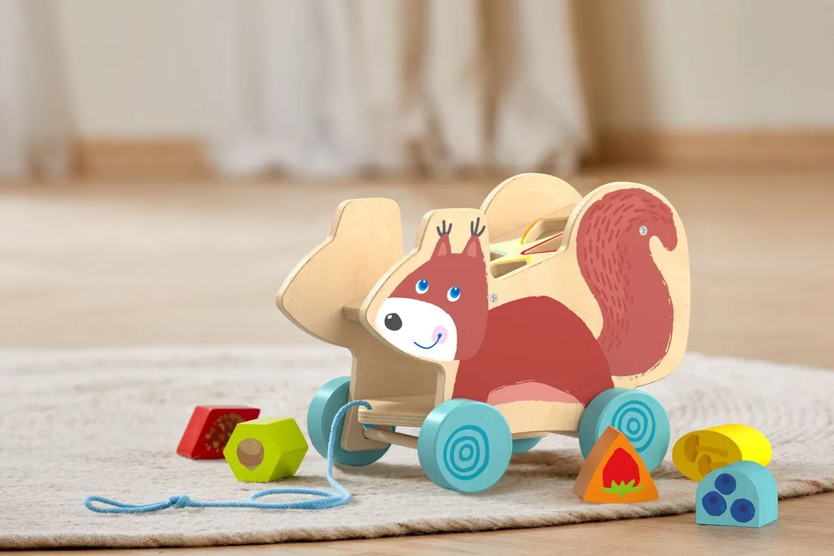 Trekfiguur Eekhoorn by HABA in Multicolour – product photo