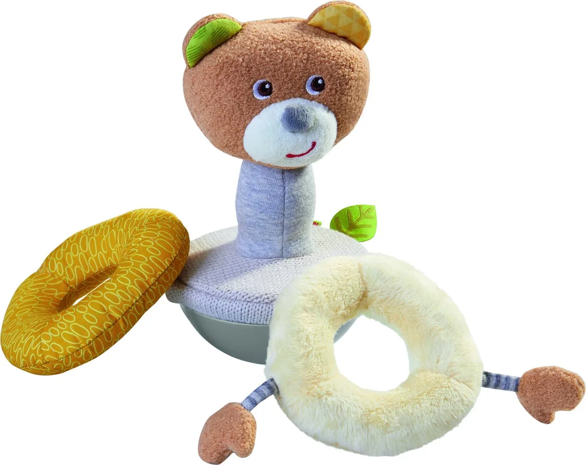 Tuimelaar Stapelbare Beer Junior 17 Cm Pluche de HABA en Multicolore – photo du produit
