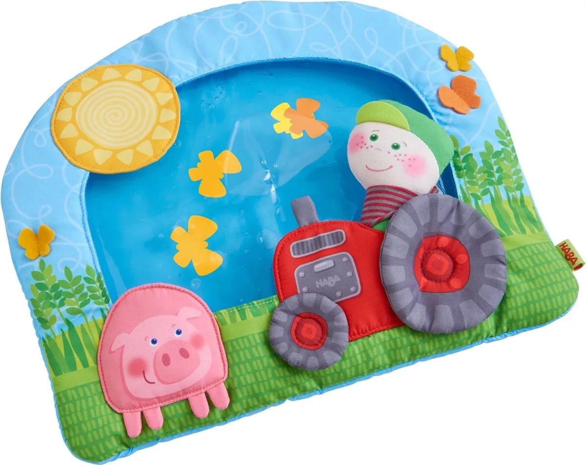 Waterspeelmat Boerderij Junior 34,5 Cm Polyester von HABA in Blau – Produktfoto
