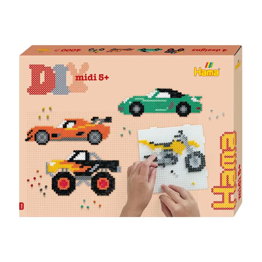 Jeu De Construction Cars Midi Beads de Hama Beads – photo du produit