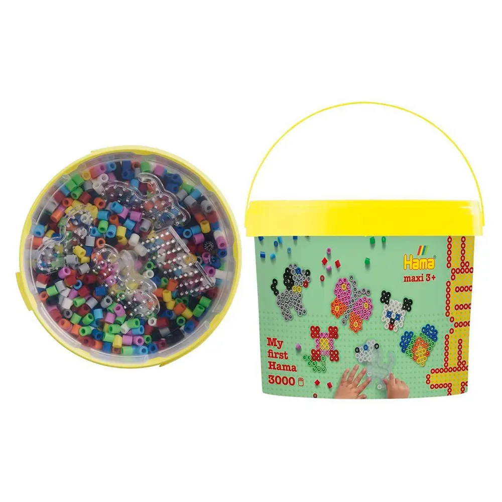 Maxi Beads Bucket 4 Plates Bauspiel von Hama Beads – Produktfoto