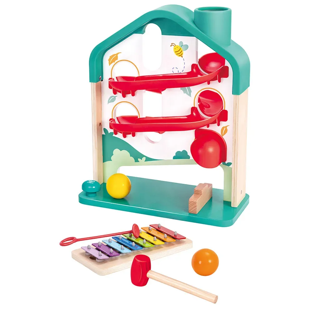 Kugelbahn Melodien-Haus von Hape – Produktfoto
