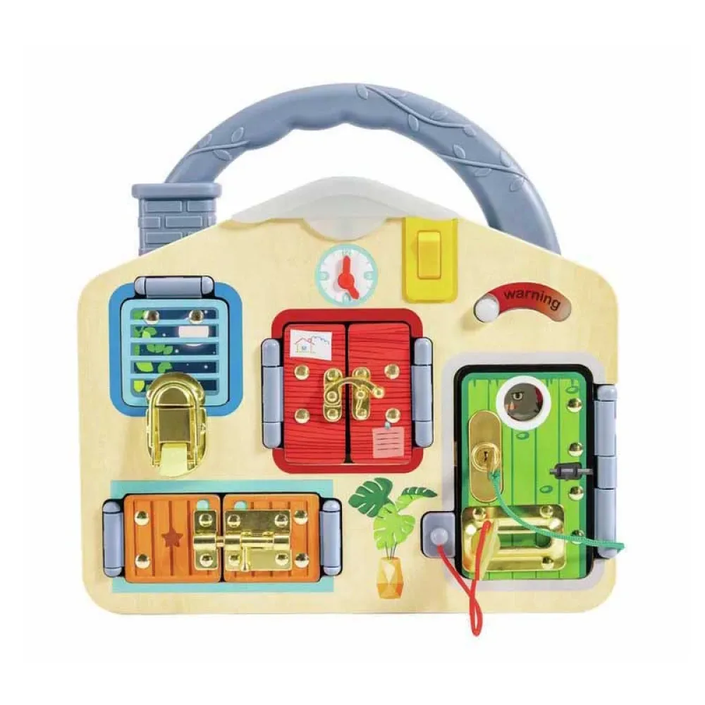Blokkeer En Leer Spelbord 29.50x29x6 Cm van Hape – productfoto