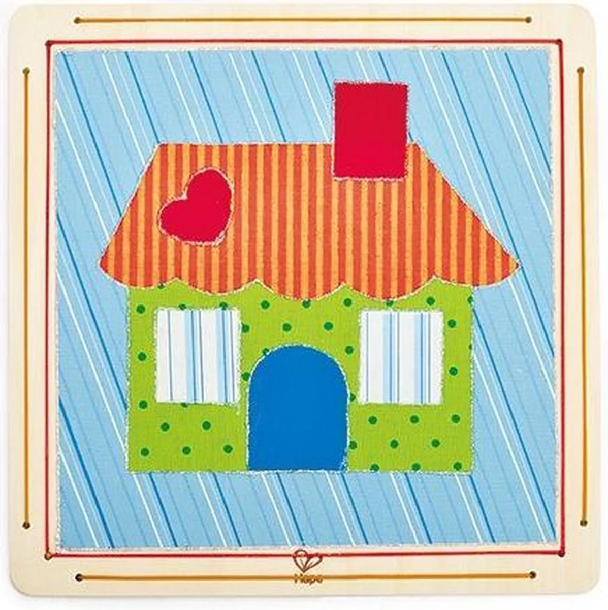 Collage set met frame welkom thuis fra Hape i Flerfarvet – produktbillede