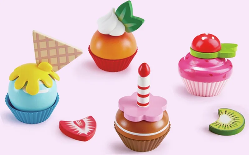 Cupcakes fra Hape i Flerfarvet – produktbillede