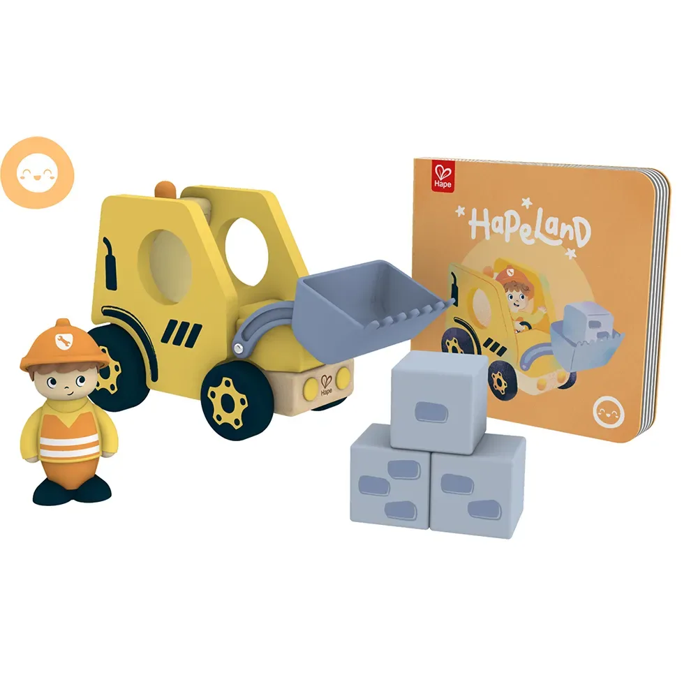 De Brullende Graafmachine van Hape – productfoto