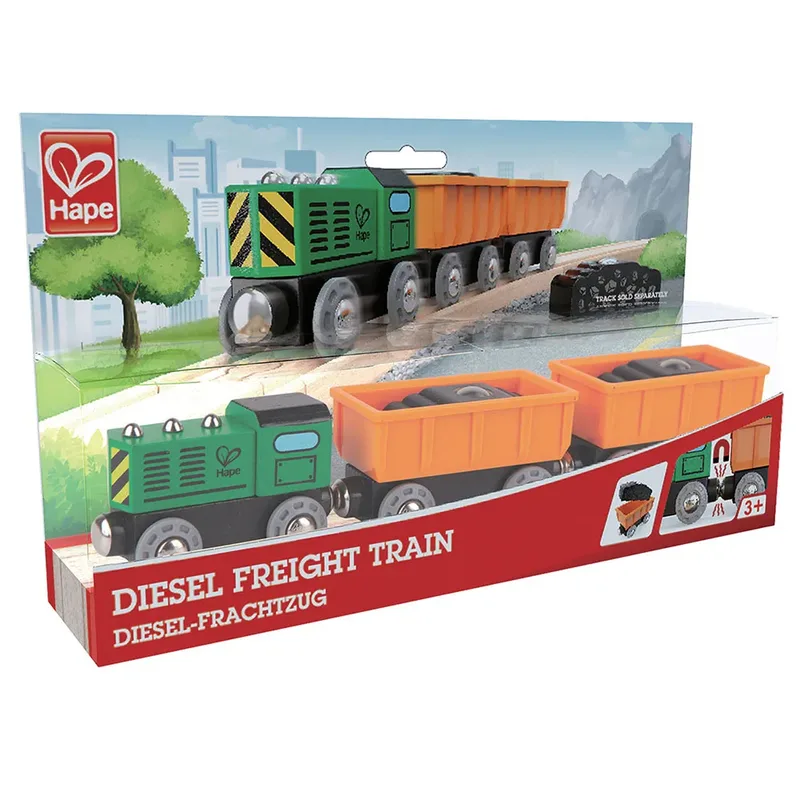 Dieselgoederentrein de Hape en Multicolore – photo du produit 3 sur 4