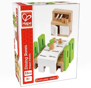 Eetkamer Poppenhuis Meubels - 23-delig speelset voor kinderen vanaf 3 jaar van Hape in Meerkleurig – productfoto 2 van 2