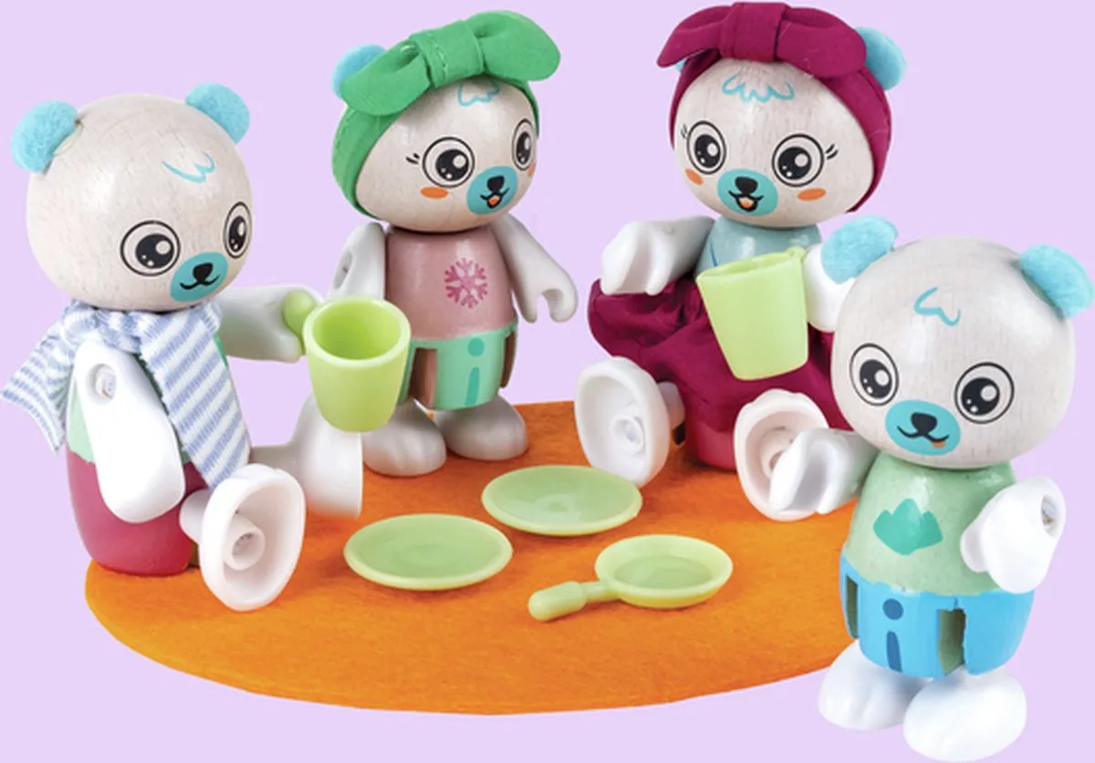 Familie IJsbeer van Hape in Meerkleurig – productfoto