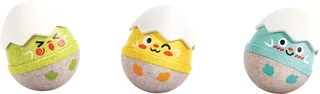 Happy Hatchlings Wobble rammelaars de Hape en Multicolore – photo du produit 1 sur 6