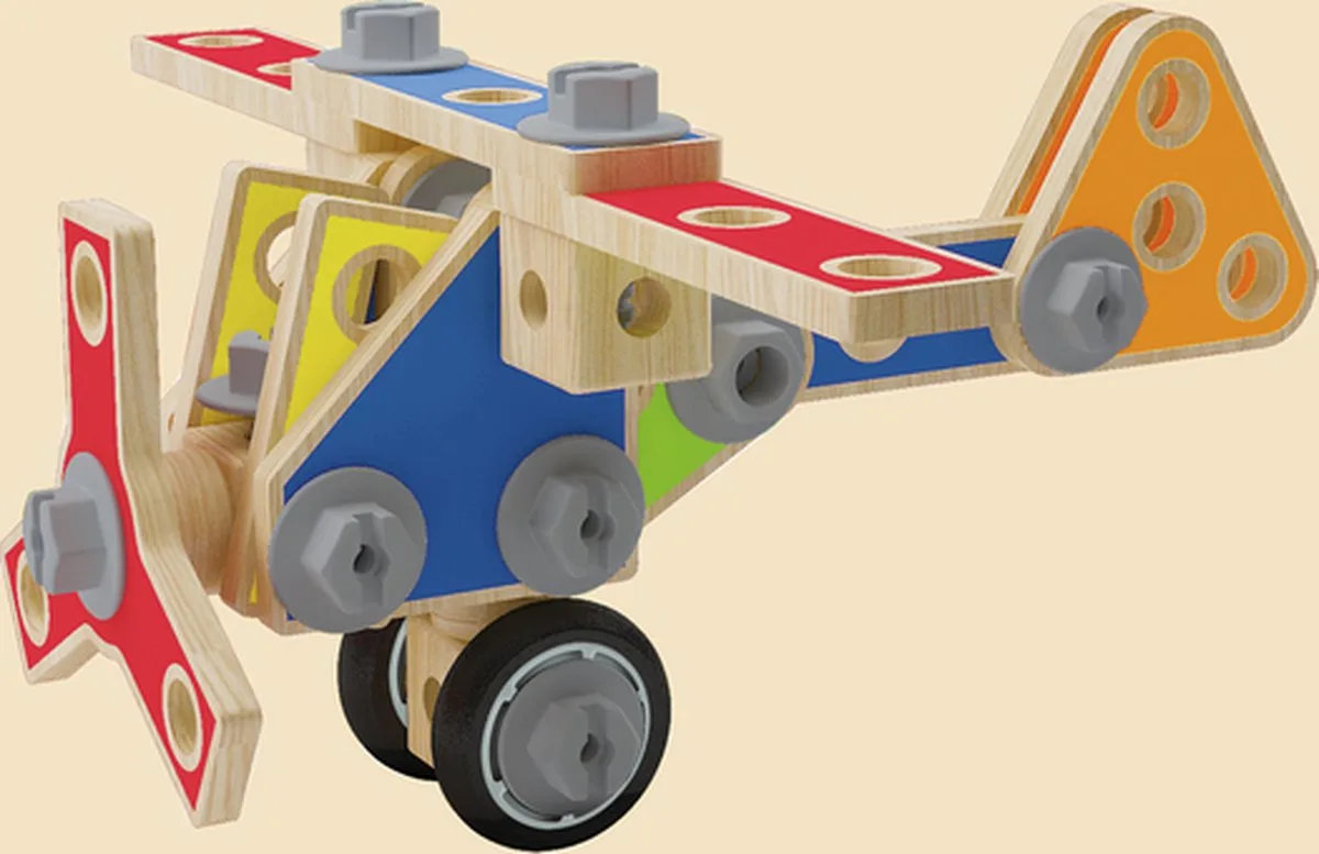 Houten Constructie Set Groot de Hape en Multicolore – photo du produit