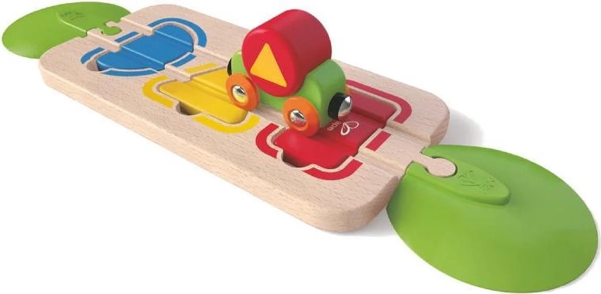 Houten Puzzelrails Met Trein 7-delig von Hape in Mehrfarbig – Produktfoto