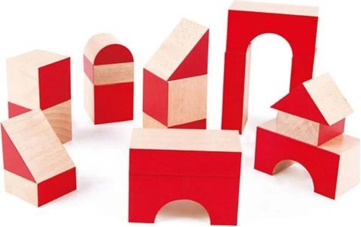 Houten stapelblokken de Hape en Rouge – photo du produit