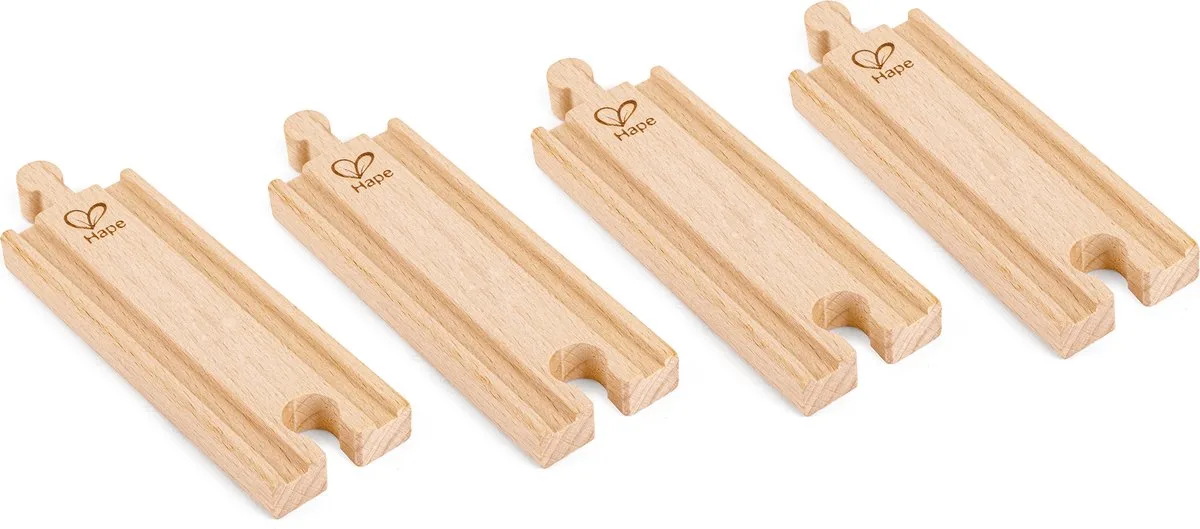 Korte rechte rails de Hape en Multicolore – photo du produit