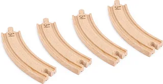 Lange gebogen rails van Hape in Bruin – productfoto 1 van 2