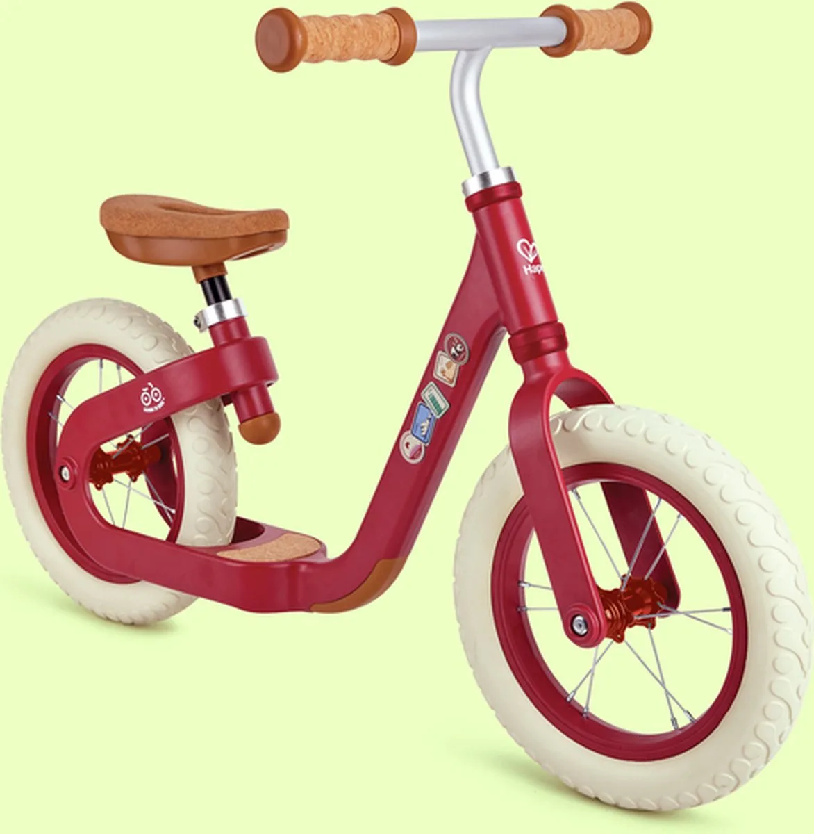 Loopfiets leren rijden - Rood van Hape in Meerkleurig – productfoto