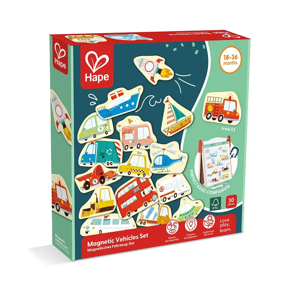 Magnetisch Voertuigspel van Hape – productfoto