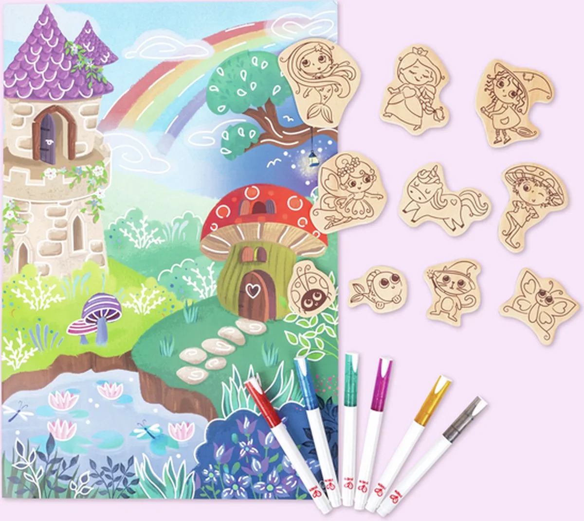 Mal & Spielset „Zauberwald“ van Hape in Meerkleurig – productfoto