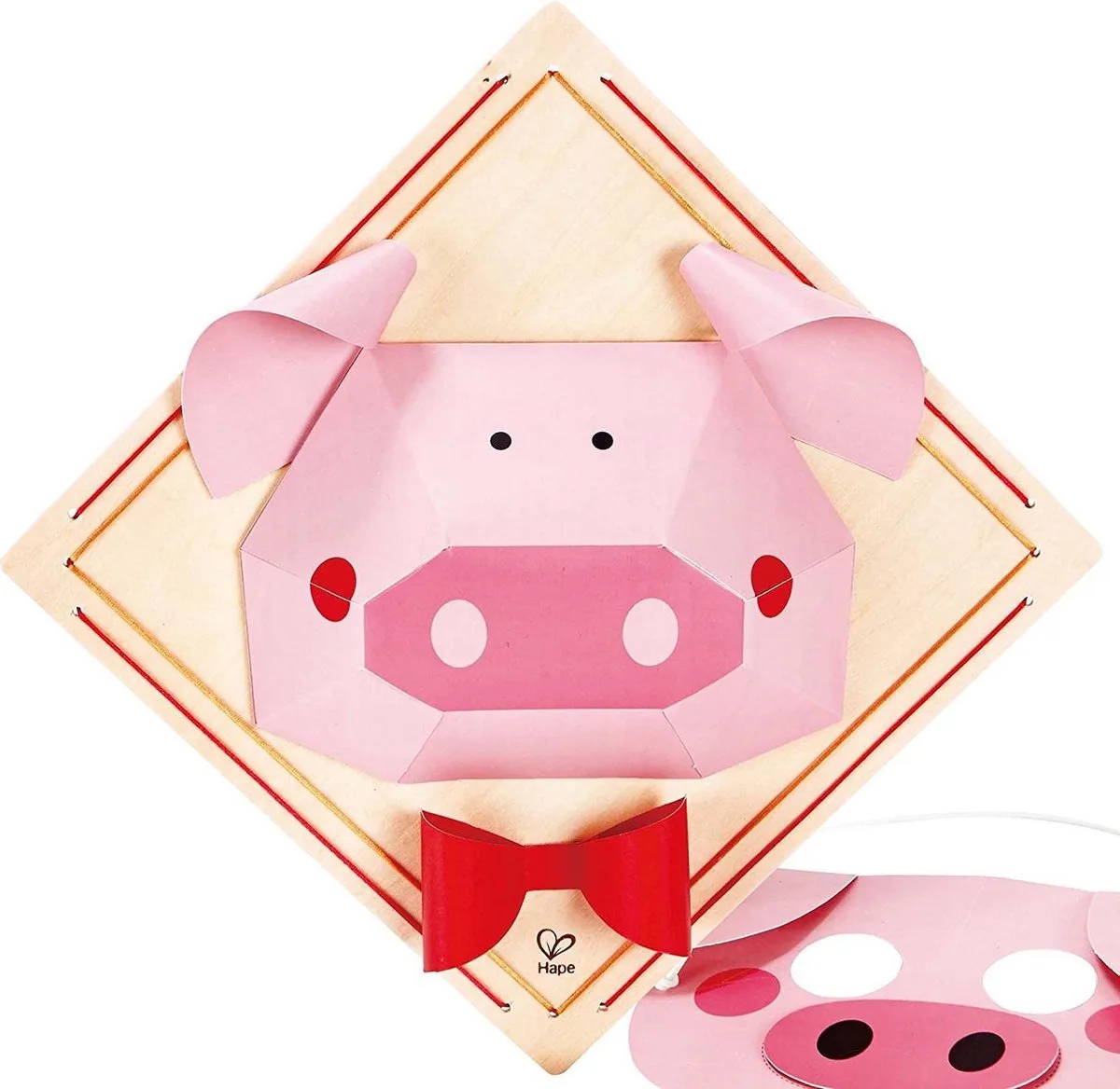 Maskerset met frame biggetje by Hape in Multicolour – product photo