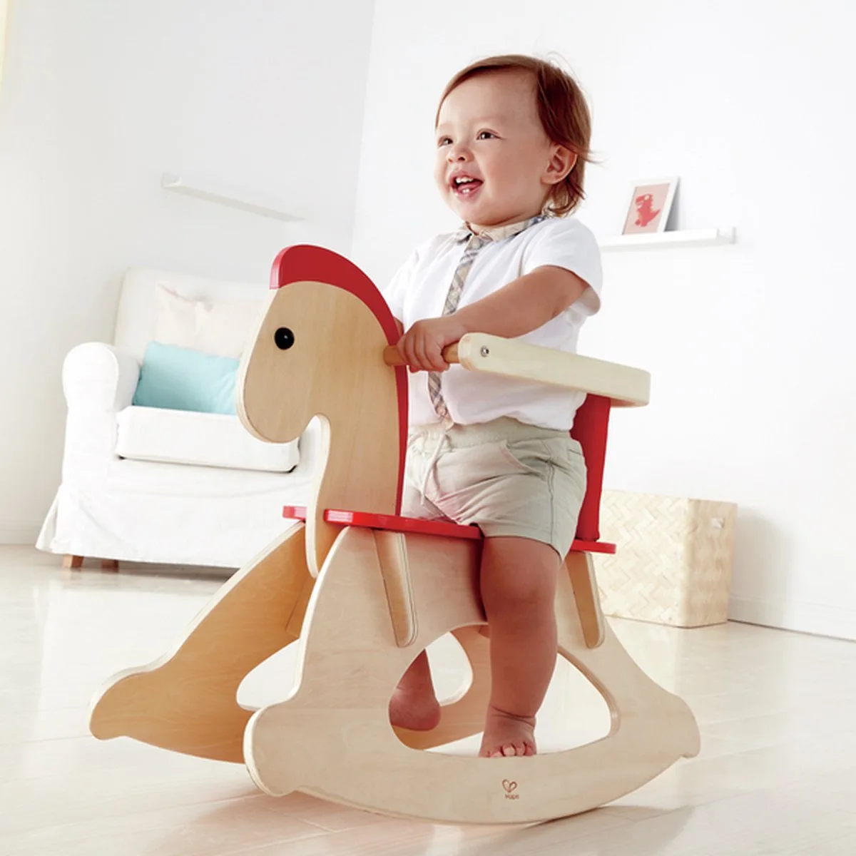 Mitwachsendes Schaukelpferd de Hape en Multicolore – photo du produit