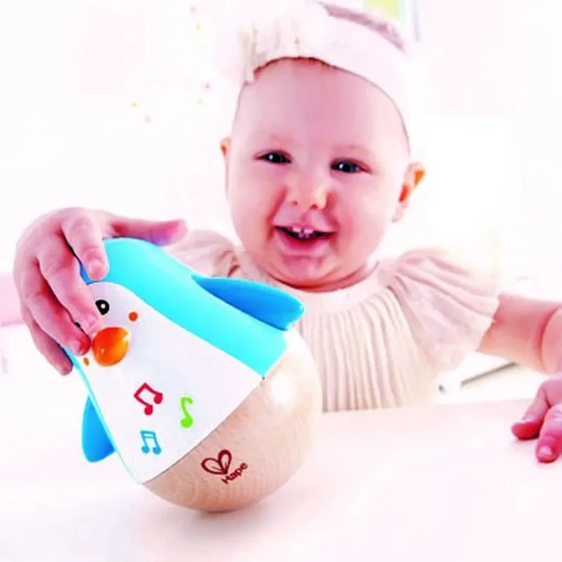 Pinguin Muzikale Wiebelaar - Sensorisch Babyspeelgoed vanaf 6 Maanden by Hape in Multicolour – product photo 3 of 4