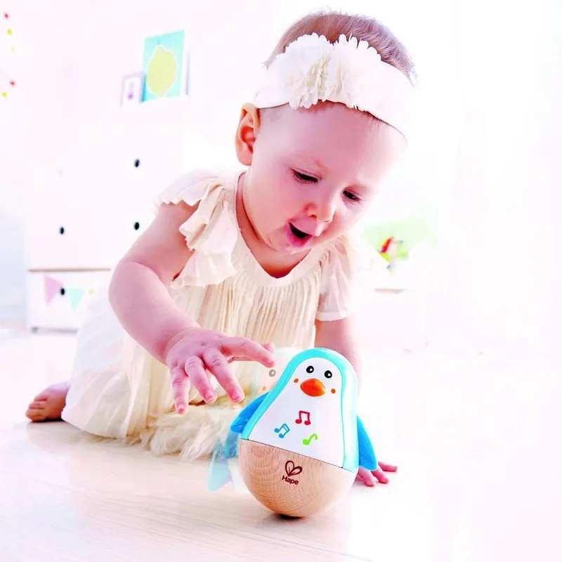 Pinguin Muzikale Wiebelaar - Sensorisch Babyspeelgoed vanaf 6 Maanden by Hape in Multicolour – product photo 4 of 4